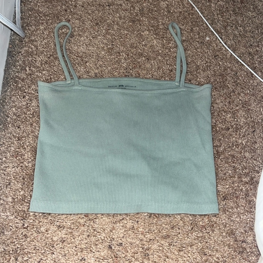 mint green tank top
